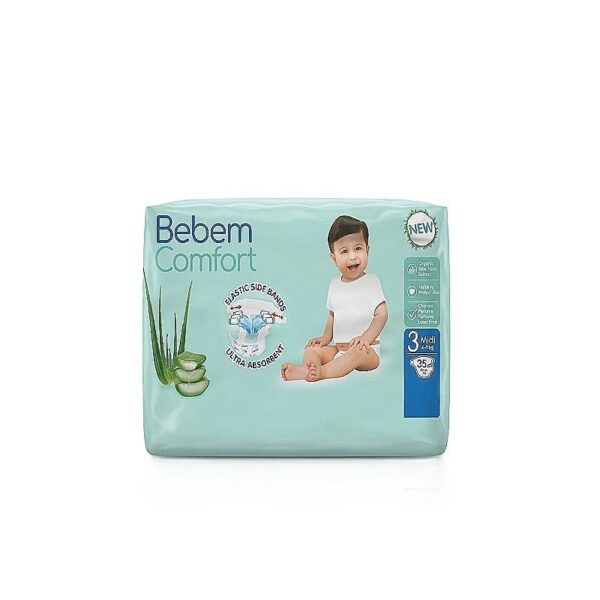 بى بم حفاضات كمفورت بانتس مقاس 3 وسط 35 حفاضه