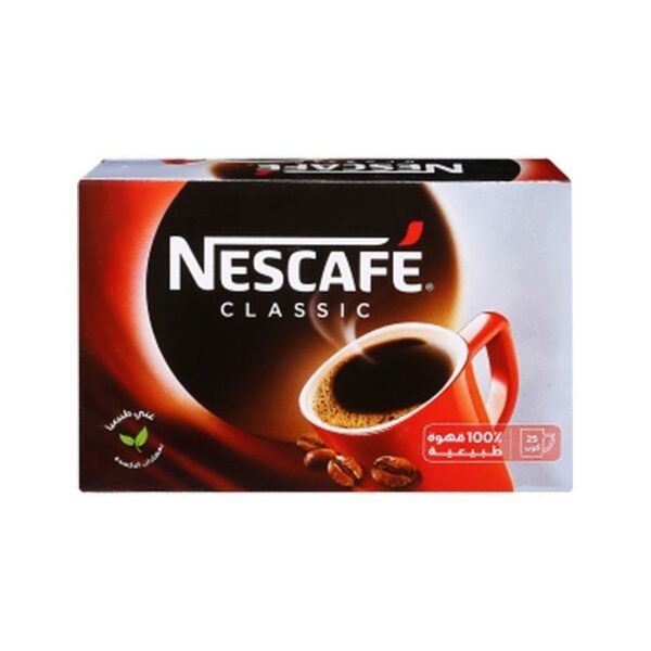 نسكافيه كلاسيك 1.8 جرام علبه 25 ظرف